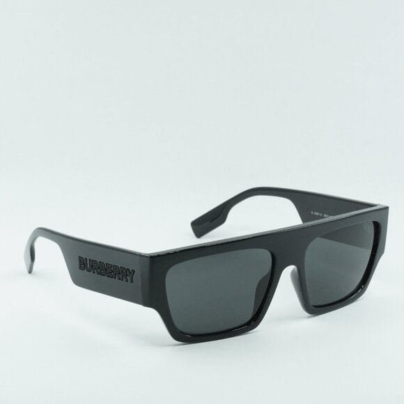 Burberry BE4397U 300187 Micah Square Sunglasses Black Frame, Dark Grey Lenses main image 4